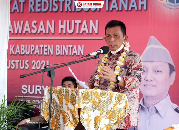 Gubernur Kepri, H. Ansar Ahmad saat menyampaikan kata sambutan